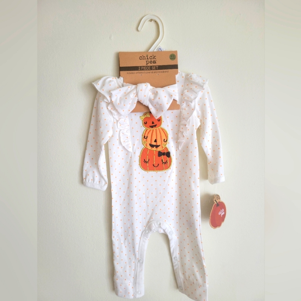 Chick pea 2 piece halloween set